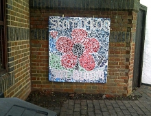 Mosaic made by the children at Jiminys after school club